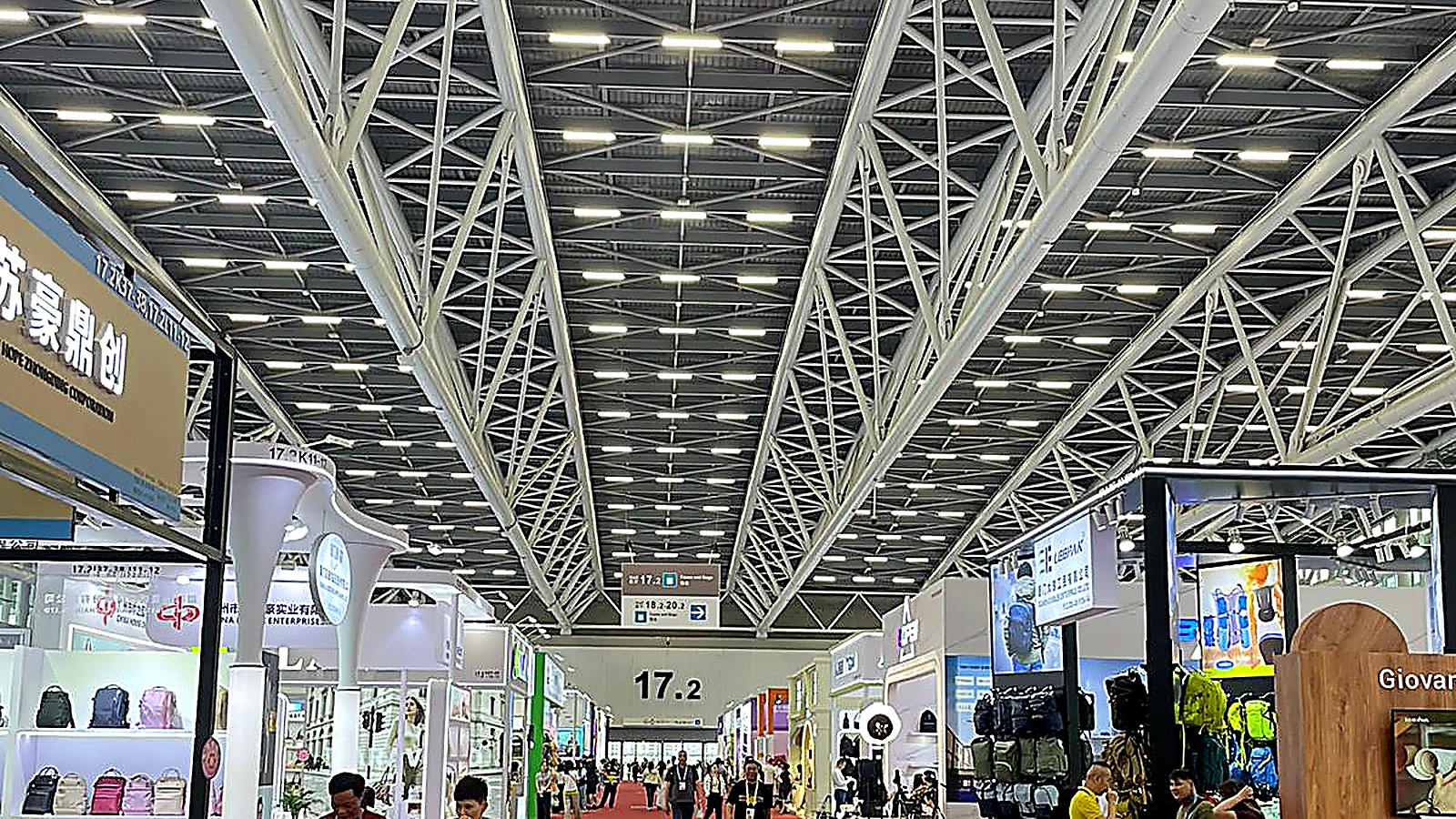 Ausstellungsgang der Canton Fair in Guangzhou